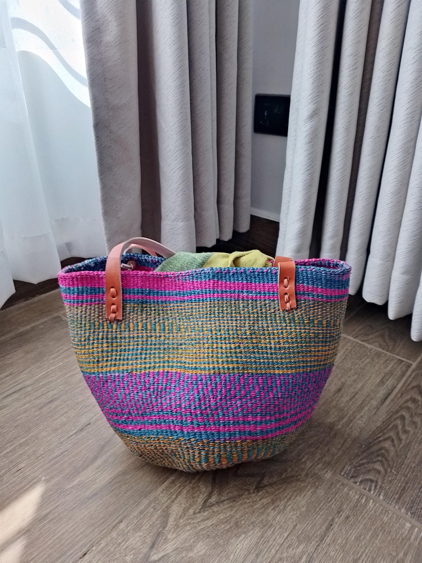 Handwoven kiondo hobo bag, multicolored kiondo handbag, colourful woven handbag, Sisal bag, African handbag, Kenyan handbag, Handmade bag