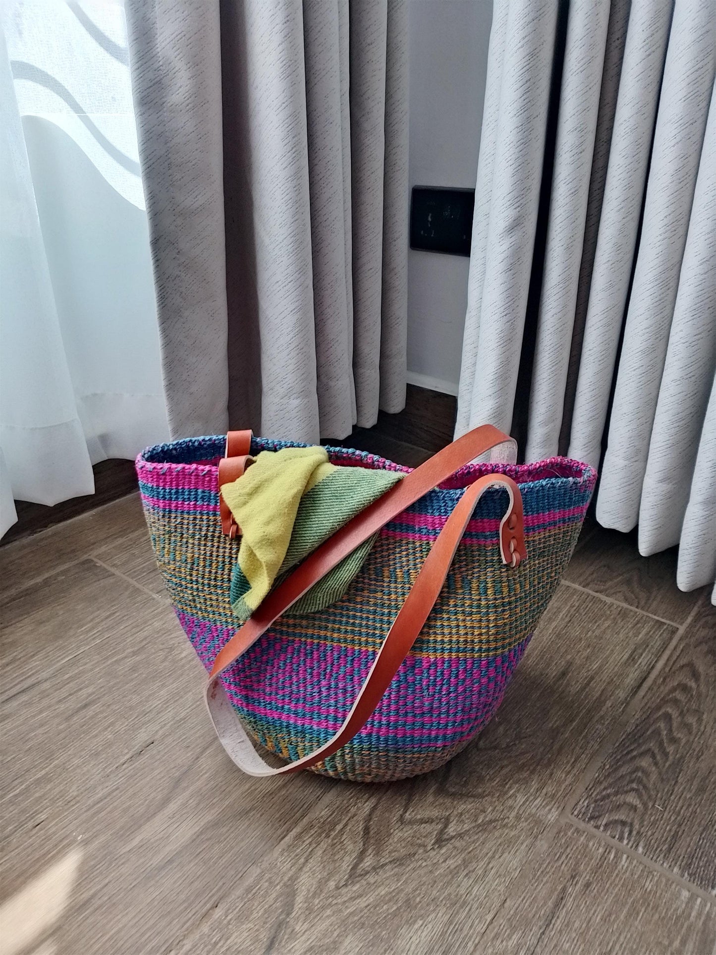 Handwoven kiondo hobo bag, multicolored kiondo handbag, colourful woven handbag, Sisal bag, African handbag, Kenyan handbag, Handmade bag