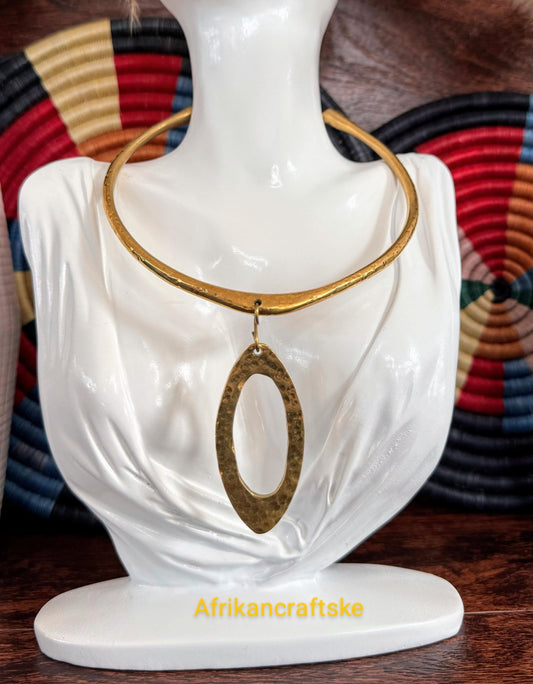 Handcrafted Brass Necklace – Unique, Elegant & Timeless Jewelry