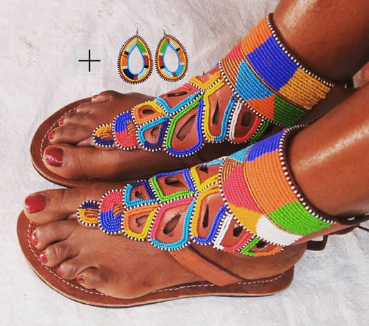 Best seller, African sandals for women, Beaded sandals, African Beaded sandals, african sandals, maasai sandals, platform sandals, sandals