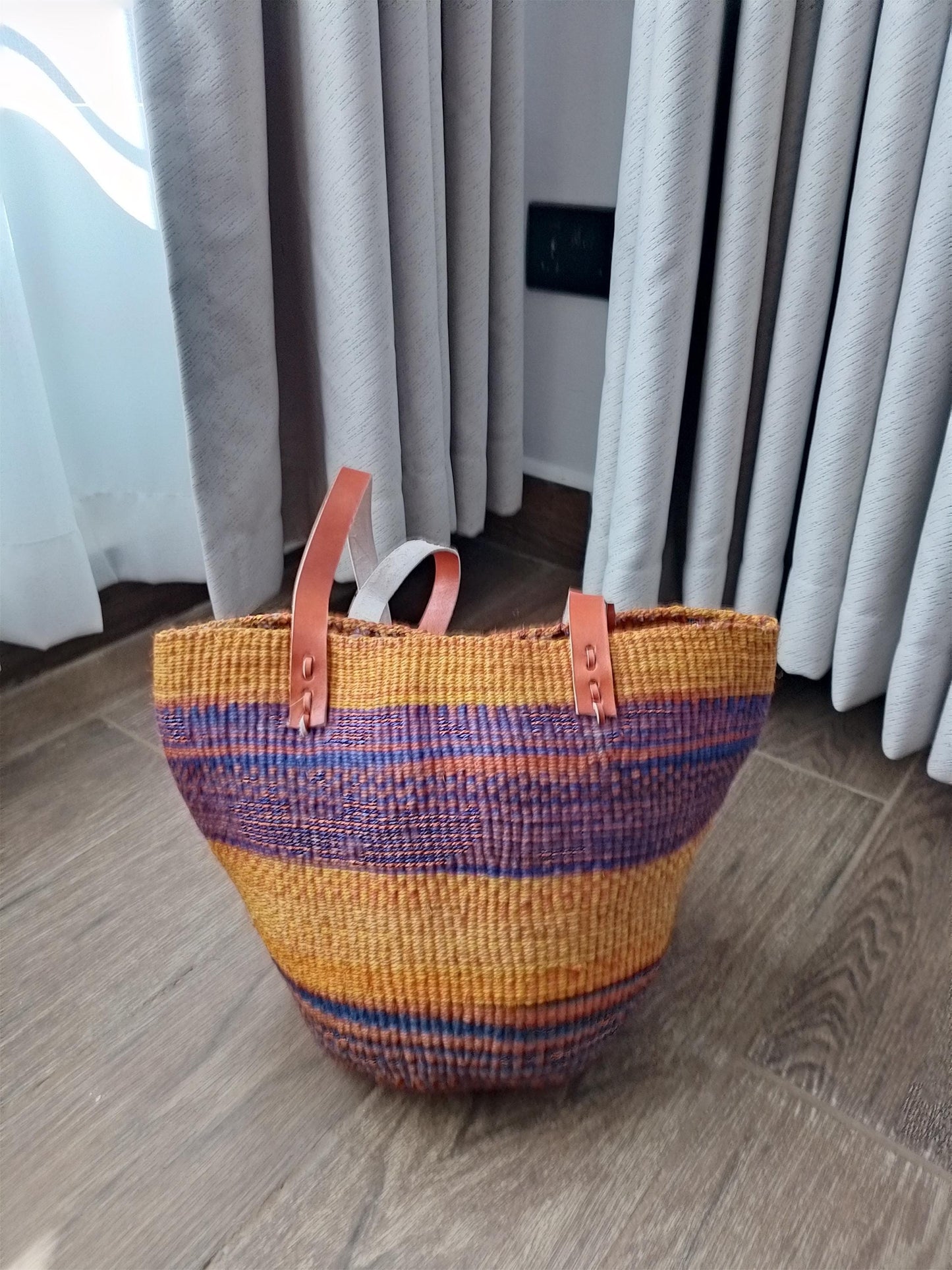 Handwoven kiondo hobo bag, multicolored kiondo handbag, colourful woven handbag, Sisal bag, African handbag, Kenyan handbag, Handmade bag