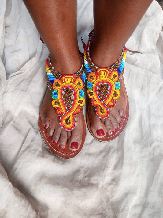 African sandals for women, Beaded sandals, African Beaded sandals, african sandals, maasai sandals, platform sandals, beaded sandals women