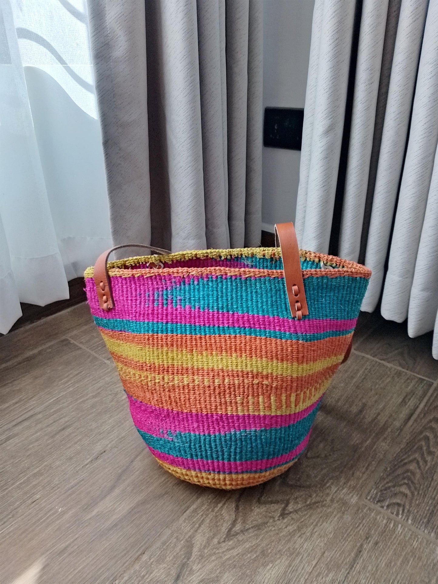 Handwoven kiondo hobo bag, multicolored kiondo handbag, colourful woven handbag, Sisal bag, African handbag, Kenyan handbag, Handmade bag