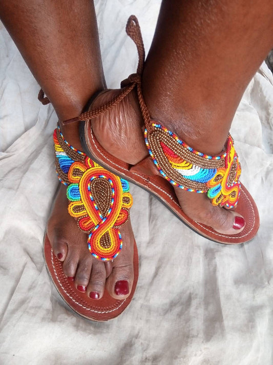 African sandals for women, Beaded sandals, African Beaded sandals, african sandals, maasai sandals, platform sandals, beaded sandals women