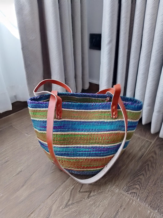 Handwoven kiondo hobo bag, multicolored kiondo handbag, colourful woven handbag, Sisal bag, African handbag, Kenyan handbag, Handmade bag