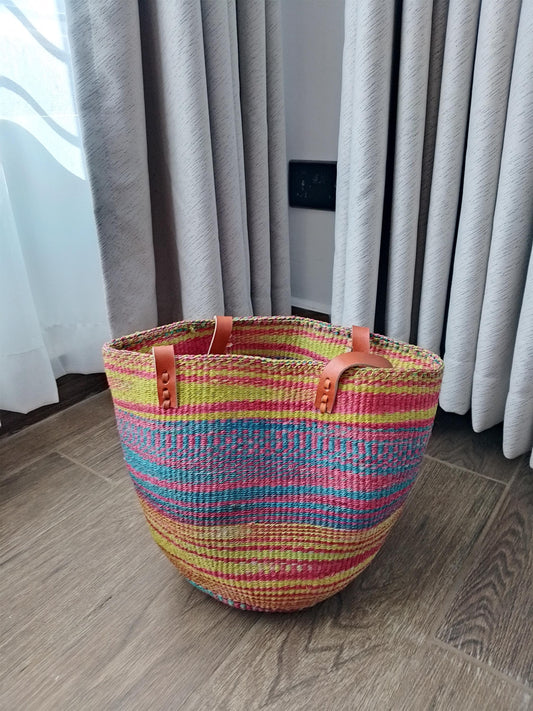 Handwoven kiondo hobo bag, multicolored kiondo handbag, colourful woven handbag, Sisal bag, African handbag, Kenyan handbag, Handmade bag