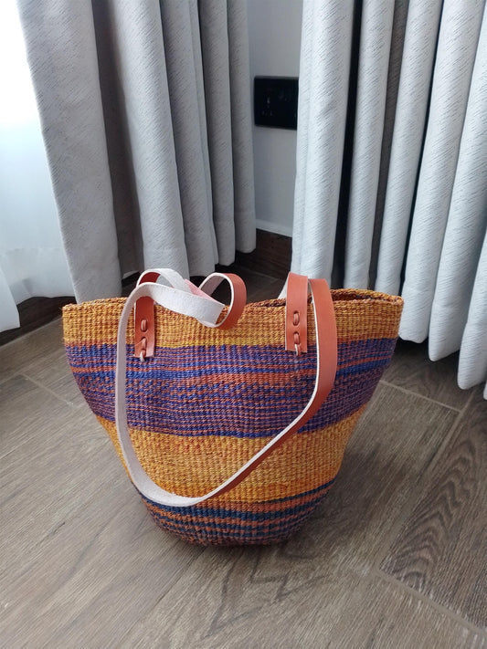 Handwoven kiondo hobo bag, multicolored kiondo handbag, colourful woven handbag, Sisal bag, African handbag, Kenyan handbag, Handmade bag