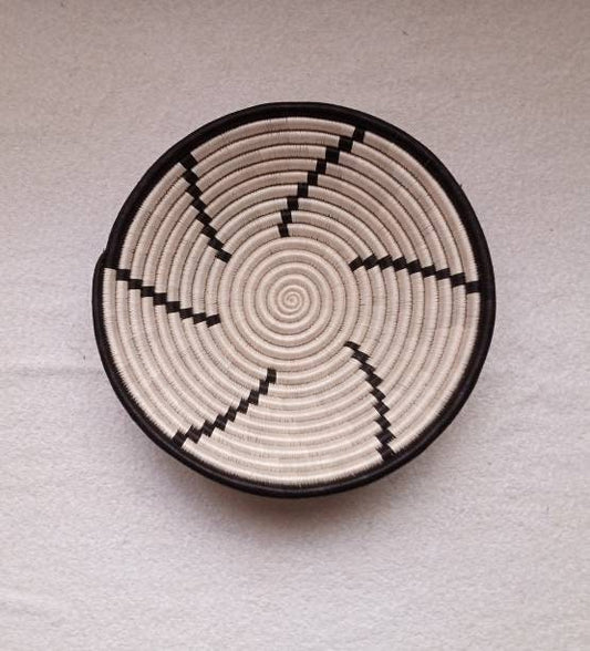 12" Large African wall basket, Home Decor basket, Wicker wall art, African wall hanging, African woven basket, Rwanda Baskets, wall baskets