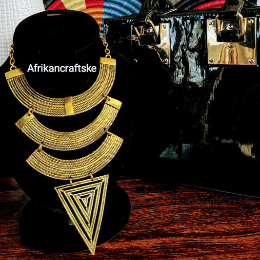 Handcrafted Brass Necklace – Unique, Elegant & Timeless Jewelry